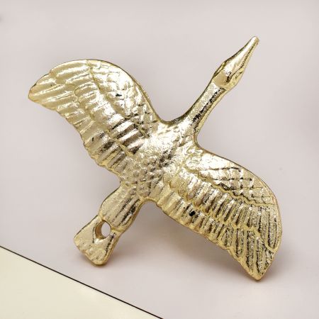 Modern Premium Iron Dresser Knobs in Shiny Golden Finish